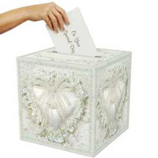 RECEIVING CARD BOX WHITE