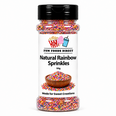 Natural Rainbow Topping Jimmies Sprinkles