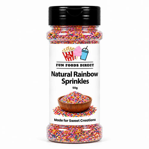 Natural Rainbow Topping Jimmies Sprinkles