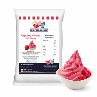 Raspberry Soft Serve Sherbet  Mix – Tangy Berry Soft Serve