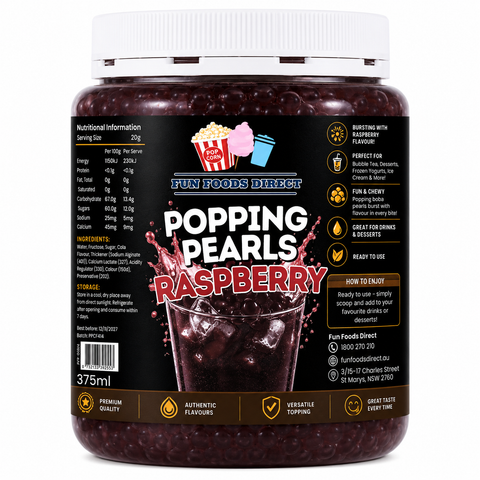 Popping Pearls Raspberry  – 375ML