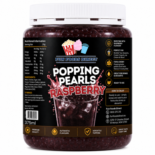 Popping Pearls Raspberry  – 375ML
