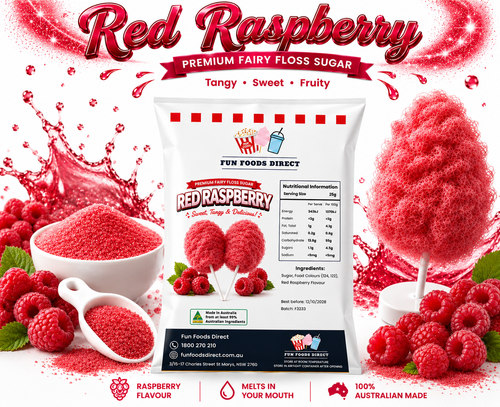 Red Raspberry Premium Fairy Floss Sugar