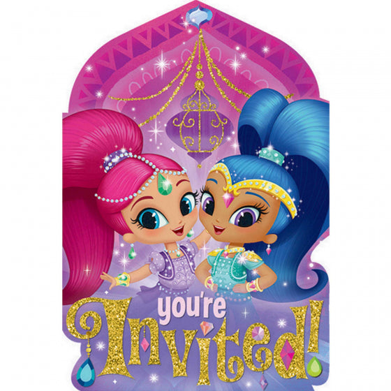 SHIMMER AND SHINE POSTCARD INVITATIONS