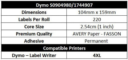 DYMO Compatible Shipping Labels