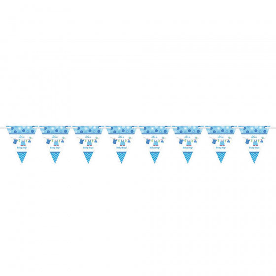 SHOWER WITH LOVE BOY PENNANT BANNER