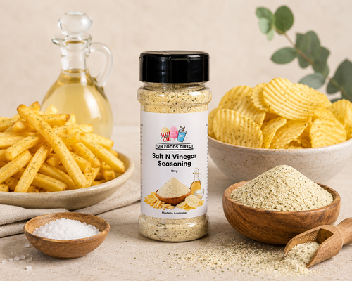 Salt N Vinegar Seasoning 100g | Tangy Flavour Boost for Chips, Popcorn & Snacks