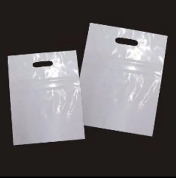 White Plastic Carry Bags 50/packs