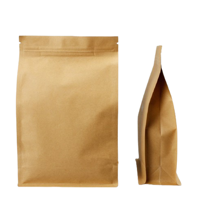 Kraft Bag Flat Bottom Without Window Foil Inside