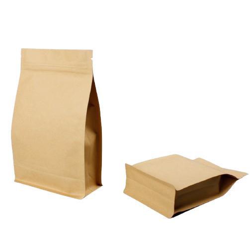 Kraft Bag Flat Bottom Without Window Foil Inside