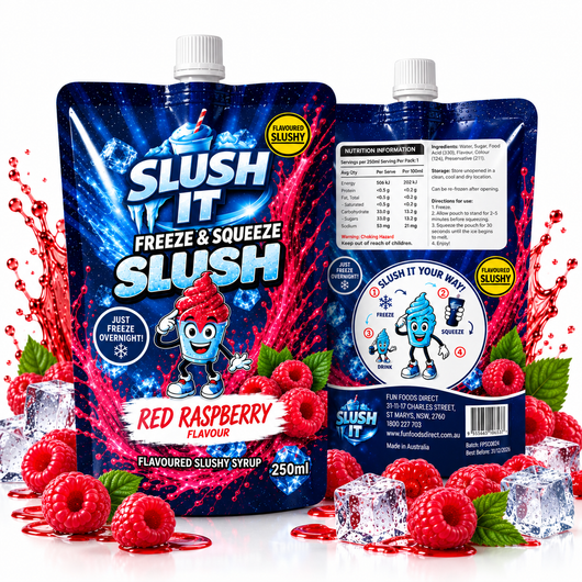Slush It Freeze & Squeeze Slush – Red Raspberry 250ml
