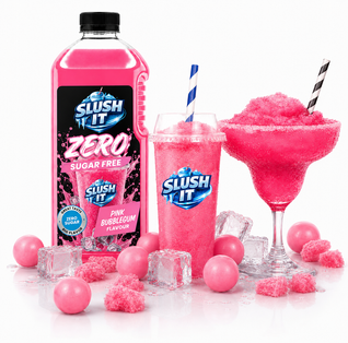 Slush It Zero Pink Bubblegum Slushy Syrup – 2L