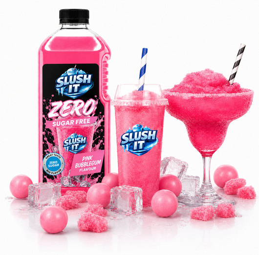 Slush It Zero Pink Bubblegum Slushy Syrup – 2L