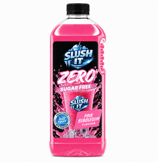 Slush It Zero Pink Bubblegum Slushy Syrup – 2L