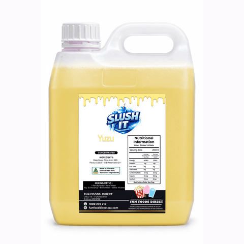 Yuzu Snow Cone Syrup Flavour Bottle