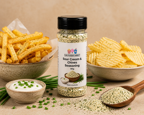 Sour Cream & Chives Seasoning 100g | Creamy Herb Flavour Boost for Chips & Snacks