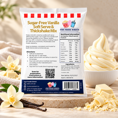 Sugar-Free Vanilla Soft Serve & Thickshake Mix 1kg