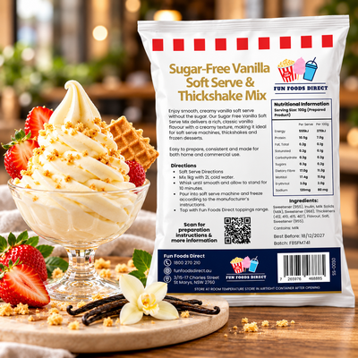 Sugar-Free Vanilla Soft Serve & Thickshake Mix 1kg