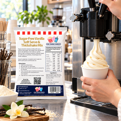 Sugar-Free Vanilla Soft Serve & Thickshake Mix 1kg