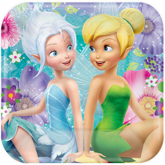 TINKER BELL BEST FRIEND FAIRIES 17CM SQUARE PLATE