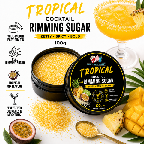 Tropical Cocktail Rimming Sugar 100g | Sweet, Refreshing & Perfect for Cocktails