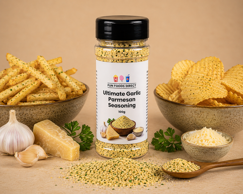 Ultimate Garlic Parmesan Seasoning 60g | Savoury Flavour Boost for Chips, Pasta & Snacks