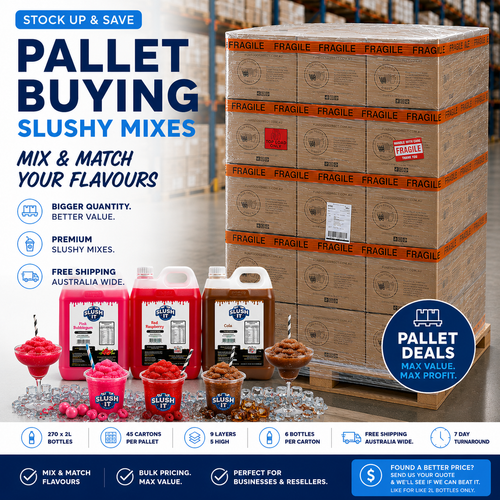2L Slushy Syrup Pallet Buy – 270 Bottles (Mix & Match Flavours)
