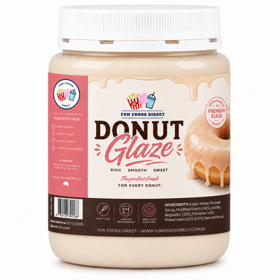 White Donut Glaze | Professional Ready-to-Use Donut Glaze for Bakery & Dessert Creations