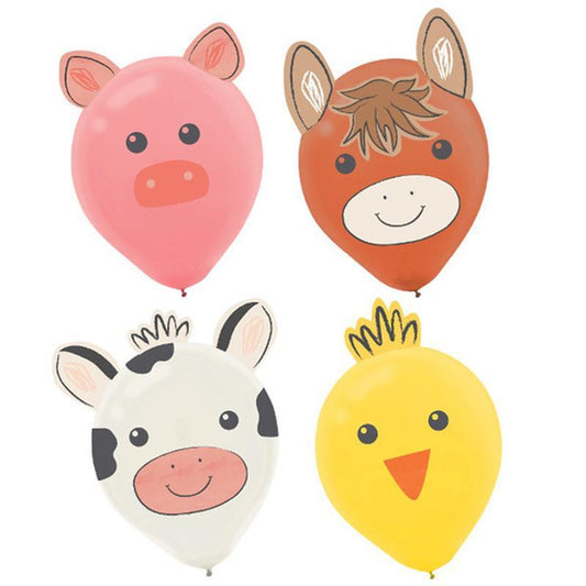 Barnyard Birthday Latex Balloons Decorating Kit