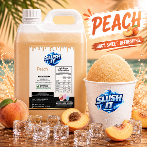 Peach Sno Cone Bottle