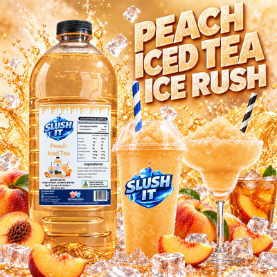 Peach Iced Tea Slushy 2L Bottle
