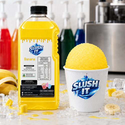 Banana Sno Cone Bottle