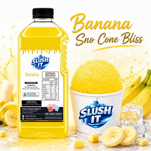 Banana Sno Cone Bottle