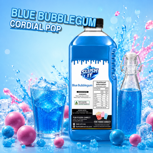 Blue Bubblegum Cordial Mixes 2L