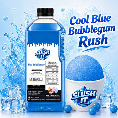 Blue Bubblegum Sno Cone Bottle