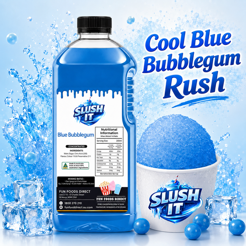 Blue Bubblegum Sno Cone Bottle