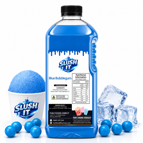 Blue Bubblegum Sno Cone Bottle