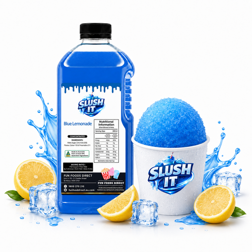 Blue Lemonade Sno Cone Bottle