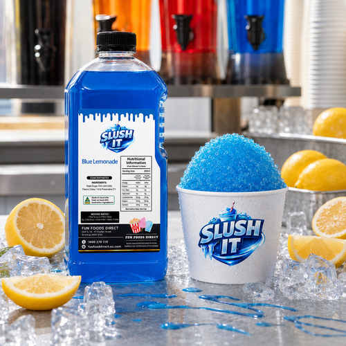Blue Lemonade Sno Cone Bottle