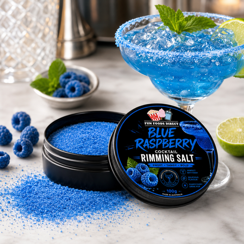 Blue Raspberry Cocktail Rimming Salt 100g | Sweet & Tangy Blue Cocktail Garnish