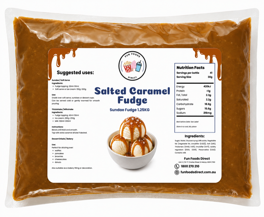 Salted Caramel Fudge Sundae Topping 1.2KG