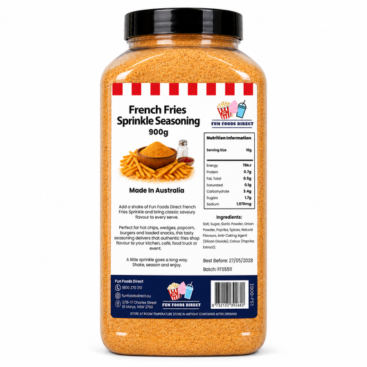 French Fries Sprinkle Seasoning | Savoury Flavour Boost for Chips & Snacks