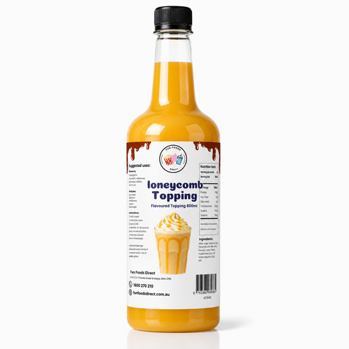 Honeycomb Milkshake Syrup & Dessert Topping for Thickshakes, Sundaes & Drinks