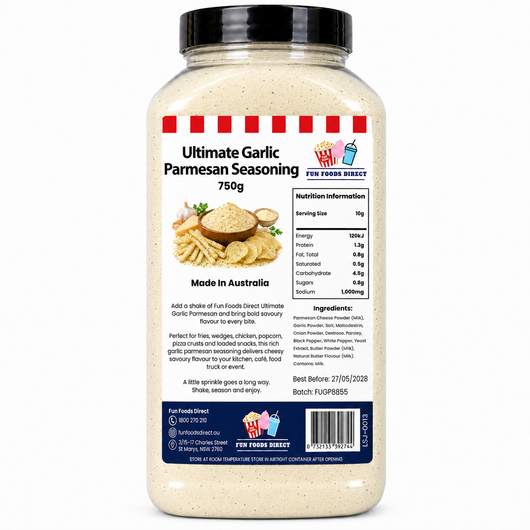 Ultimate Garlic Parmesan Seasoning | Savoury Flavour Boost for Chips, Pasta & Snacks