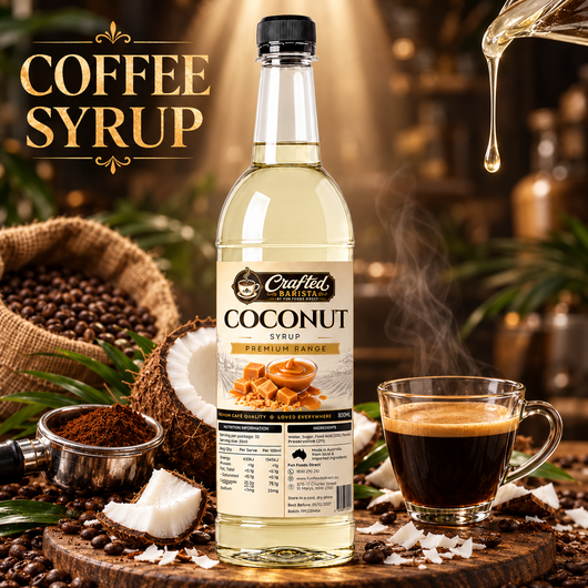 Coconut Syrup Premium Range 800mL | Crafted Barista Australia