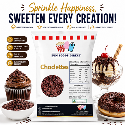 Chocolate Topping Jimmies Sprinkles