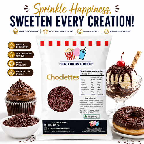 Chocolate Topping Jimmies Sprinkles