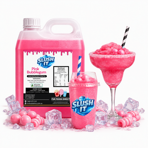 Pink Bubblegum Slush / Slushie Mix Bottles