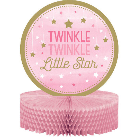 One Little Star Girl Birthday Centerpiece Honeycomb