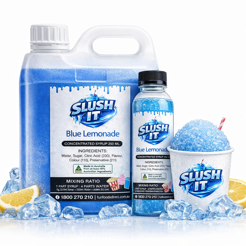 Blue Lemonade Sno Cone Bottle